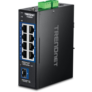 TRENDnet TI-G5091 9-Port Managed 2.5 Gigabit Ethernet Switch, 10G SFP+ port, DIN-rail or wall mount